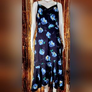 Banana Republic Size 10 Floral Midi Dress